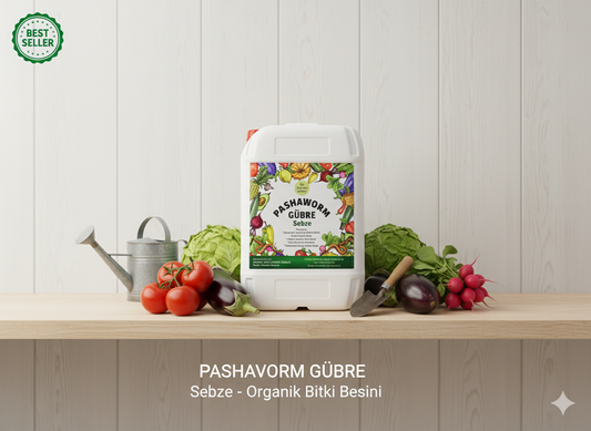 PashaWorm Sebze Gübresi 20 Litre - Organik Sıvı Solucan Gübresi | Sebzeler İçin