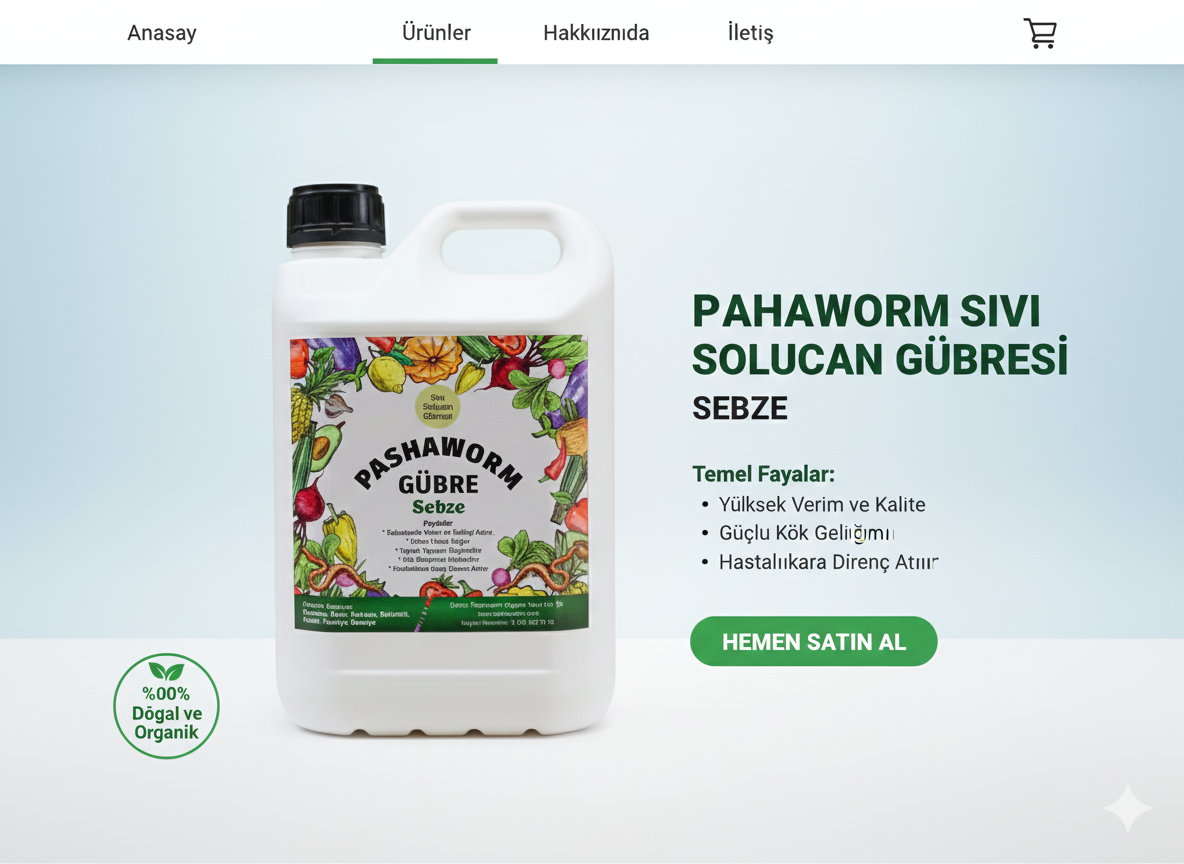 PashaWorm Sebze Gübresi 5 LT