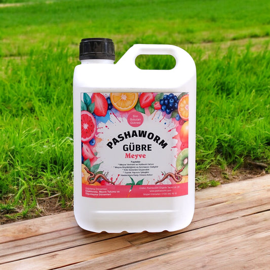 PashaWorm Meyve Gübresi 5 Litre - Organik Sıvı Solucan Gübresi | Meyve Ağaçları İçin