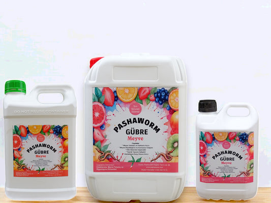 PashaWorm Meyve Gübresi 5 Litre - Organik Sıvı Solucan Gübresi | Meyve Ağaçları İçin