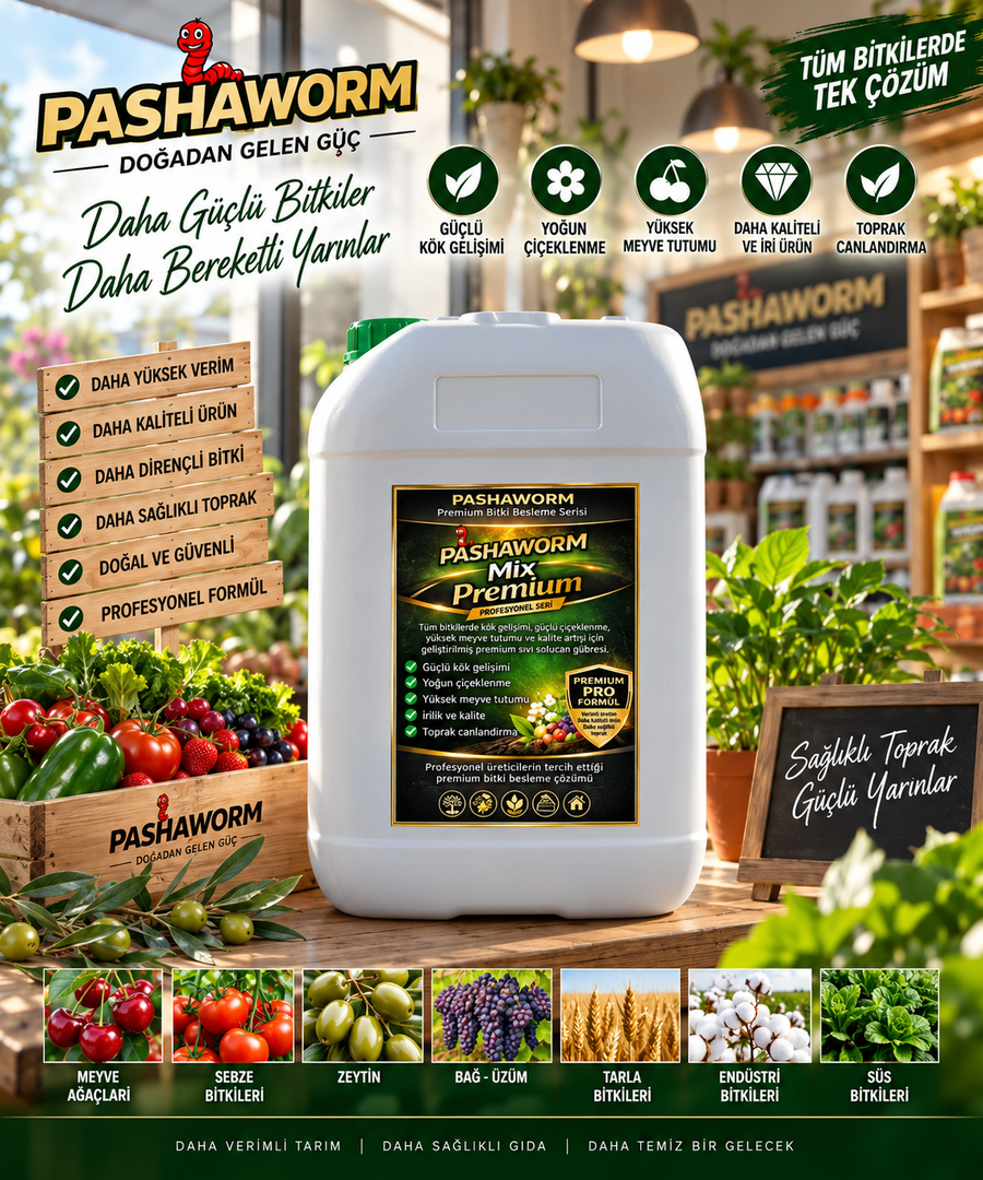 PashaWorm Mix Premium Pro profesyonel bitki besleme ürünü