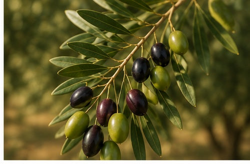 Zeytin ağacında meyve gelişimi
